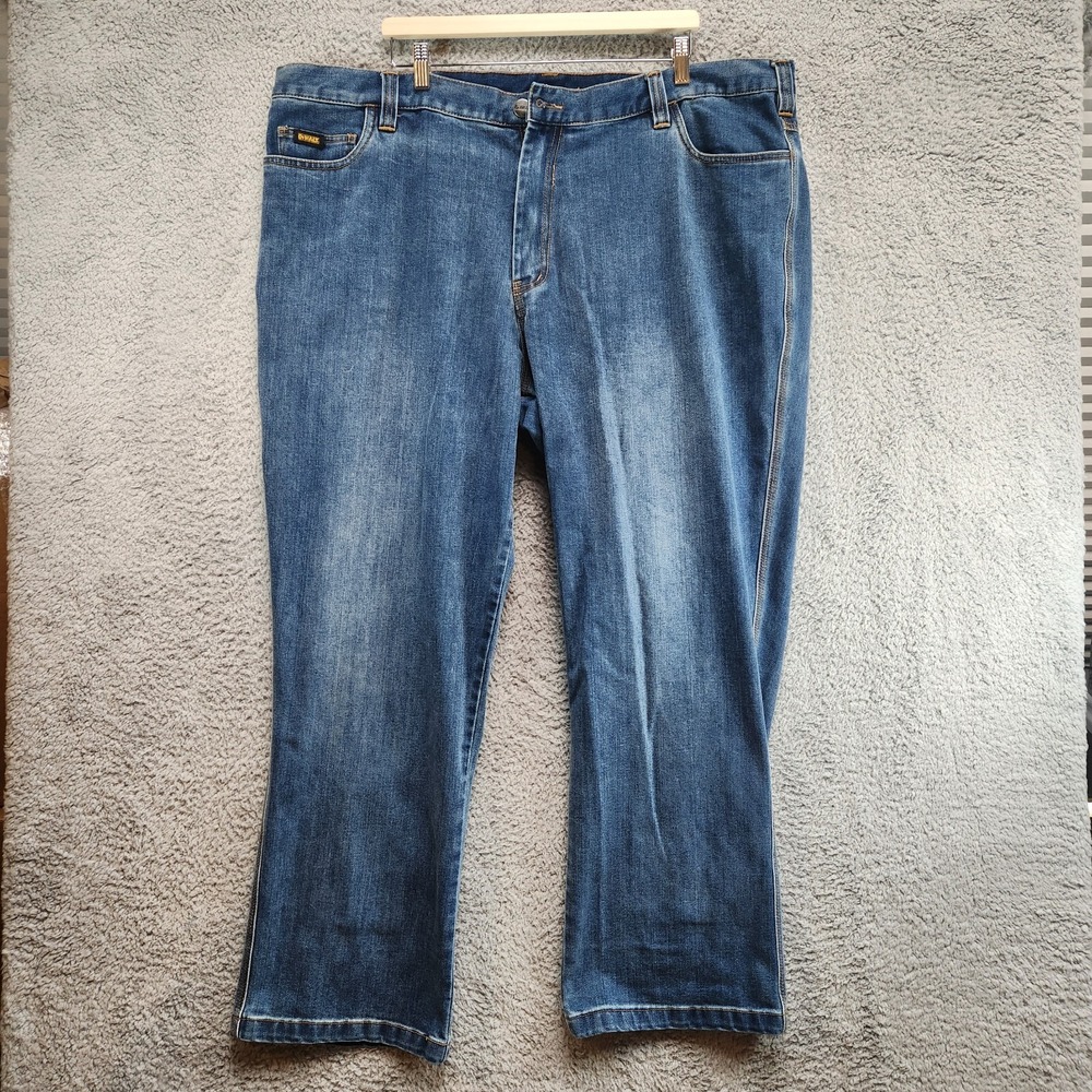 Dewalt Jeans Mens 46X31 Medium Wash Denim‎ Stretch Straight Leg Workwear Casual
